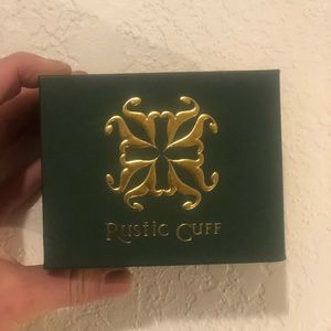 Rustic Cuff Genuine Leather Ring Bracelet